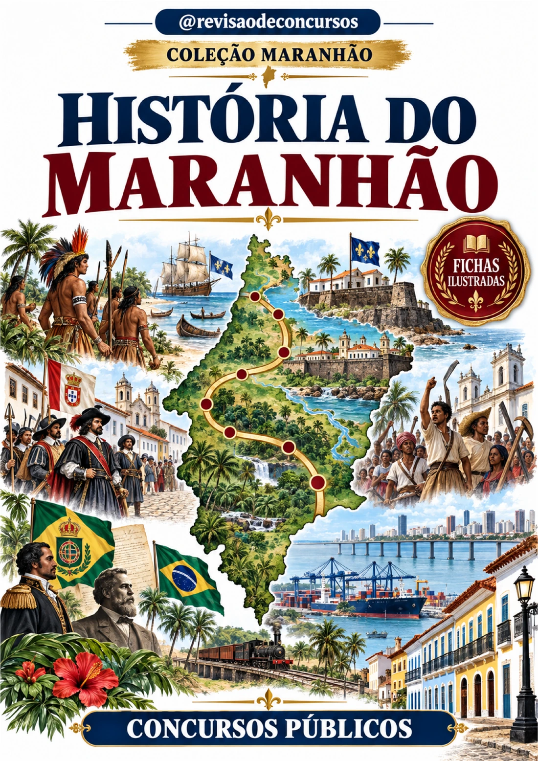 Capa aprovada de História do Maranhão