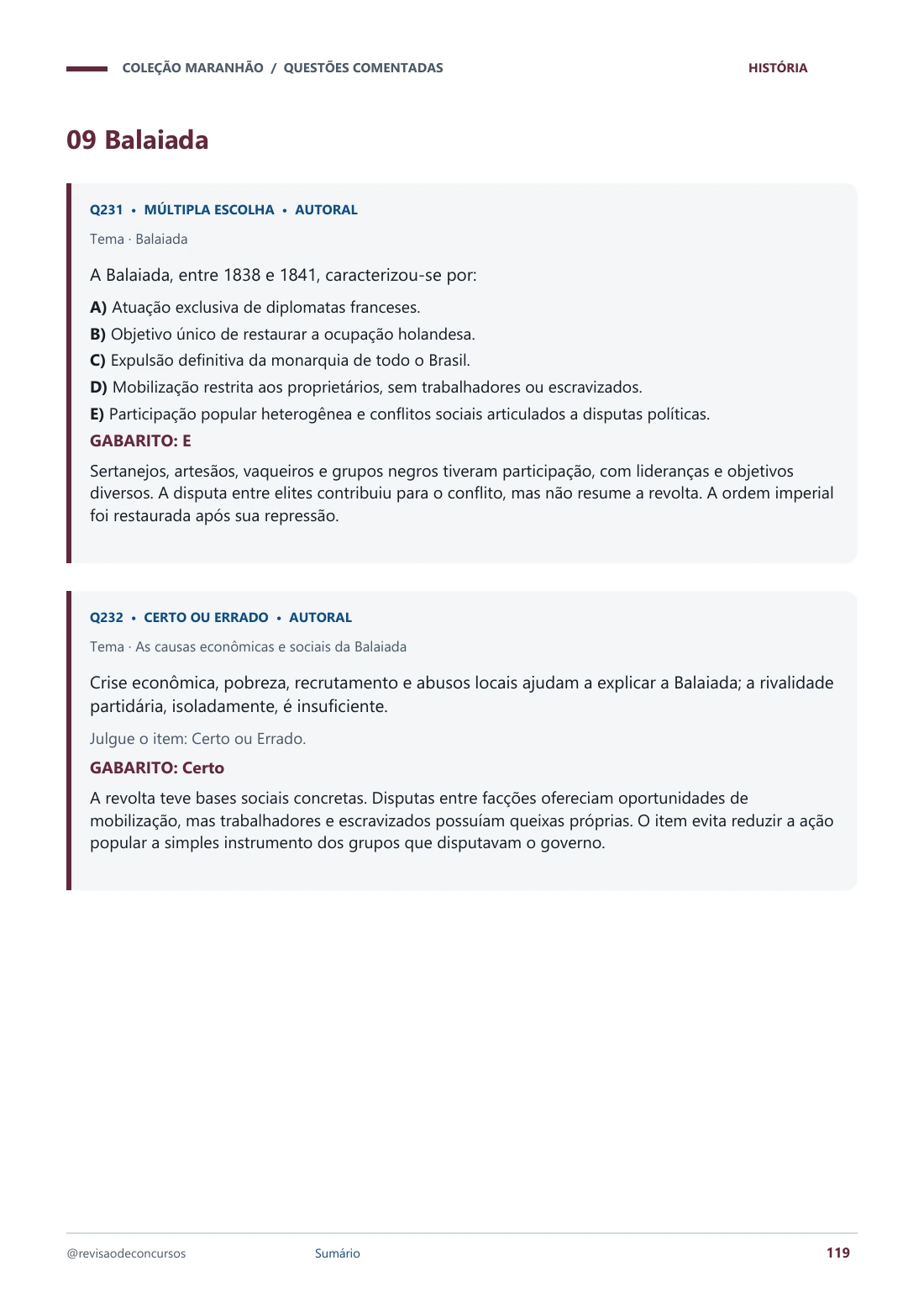 História · Balaiada