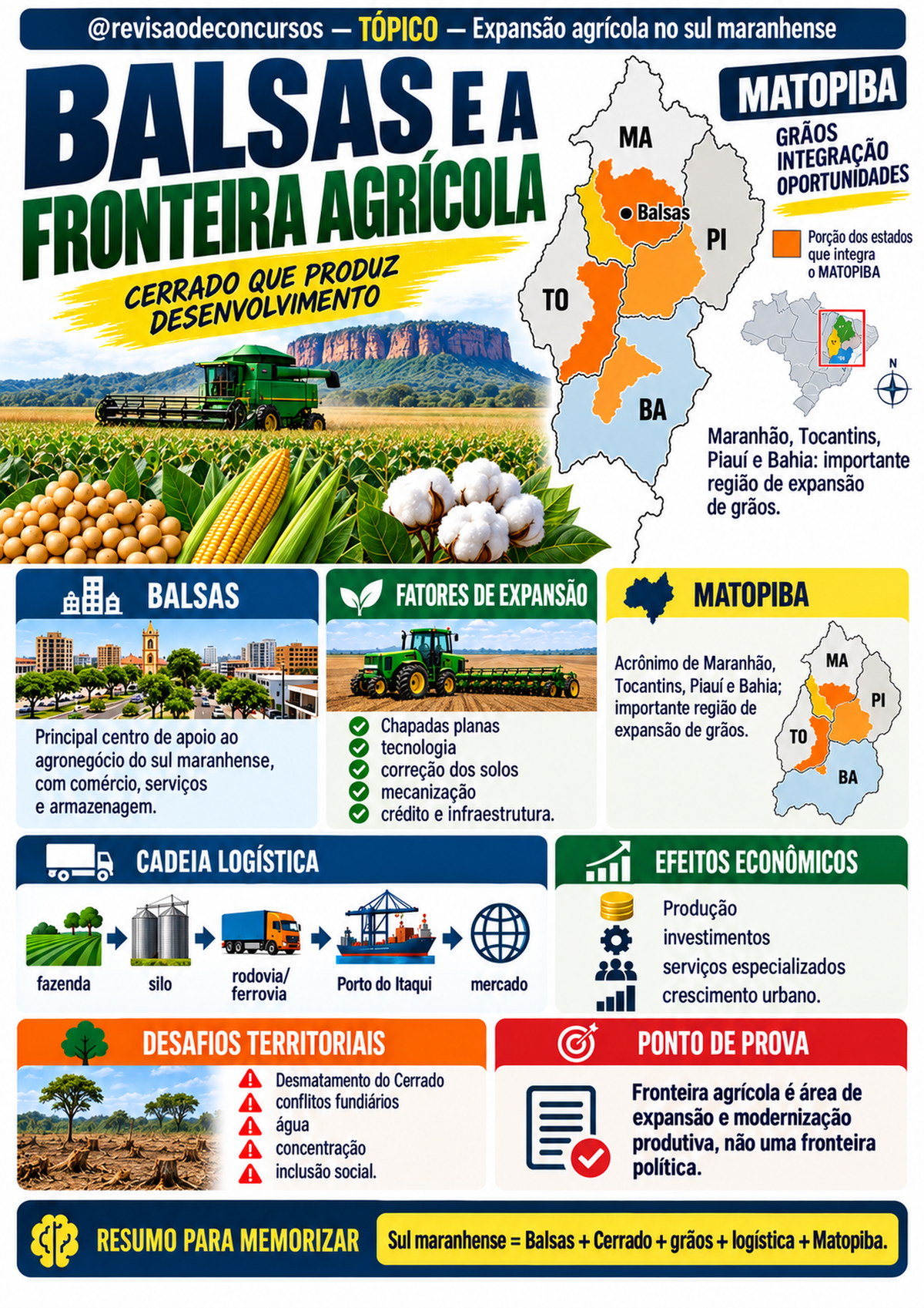 Amostra complementar — Expansão agrícola no sul maranhense