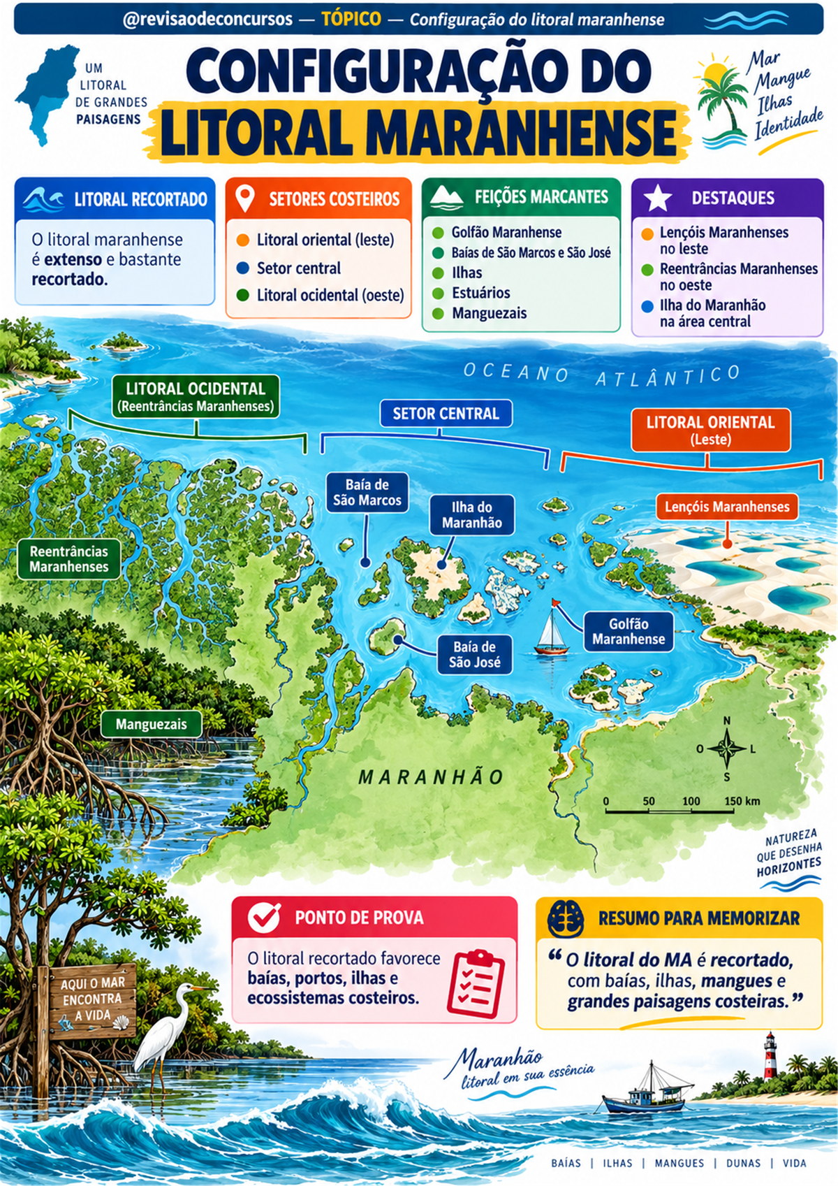 Amostra complementar — Configuração do litoral maranhense
