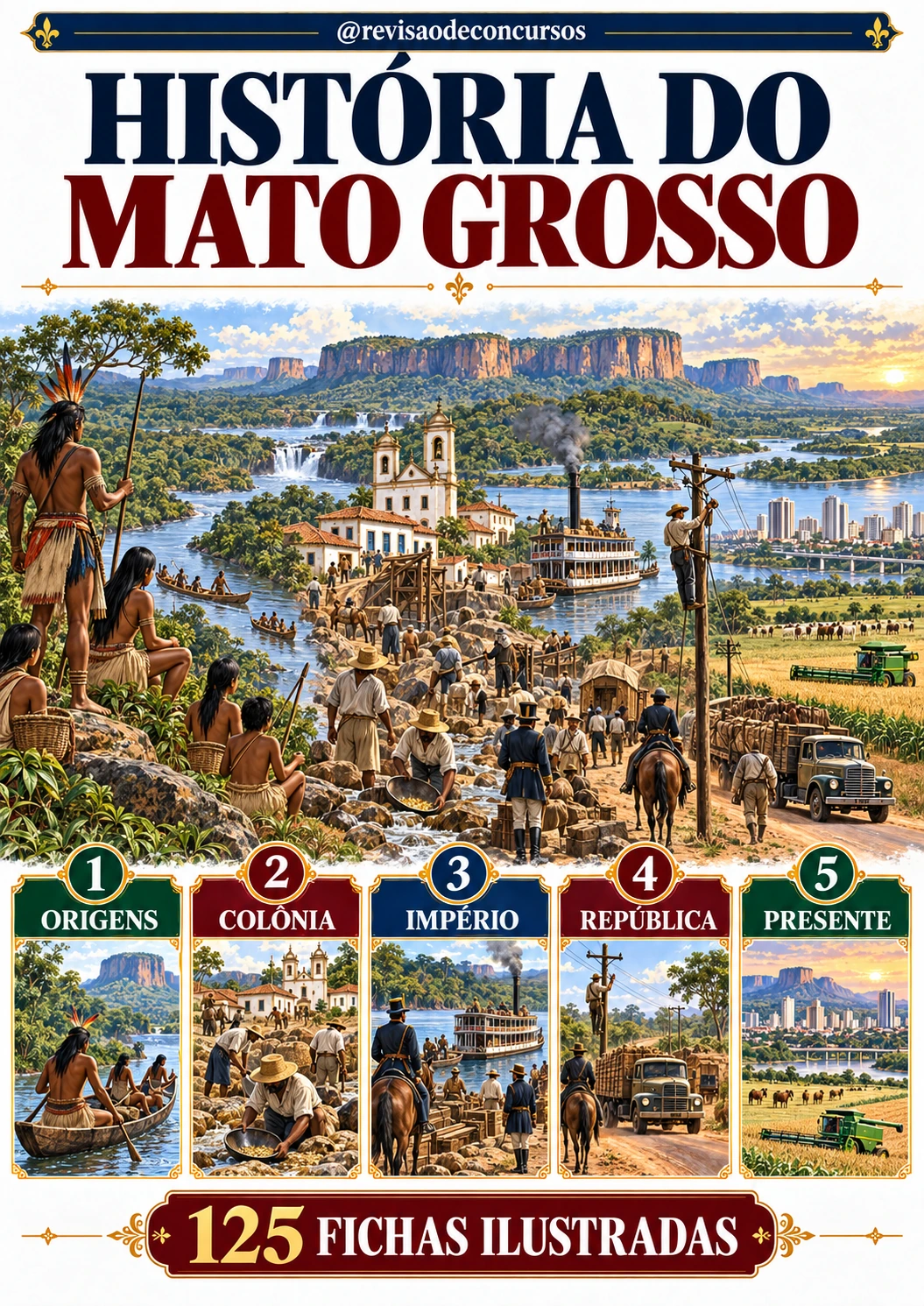 Capa aprovada de História do Mato Grosso