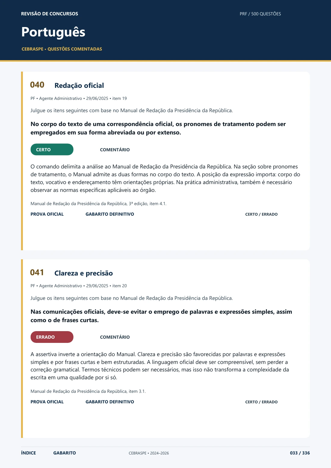Língua Portuguesa — página 33