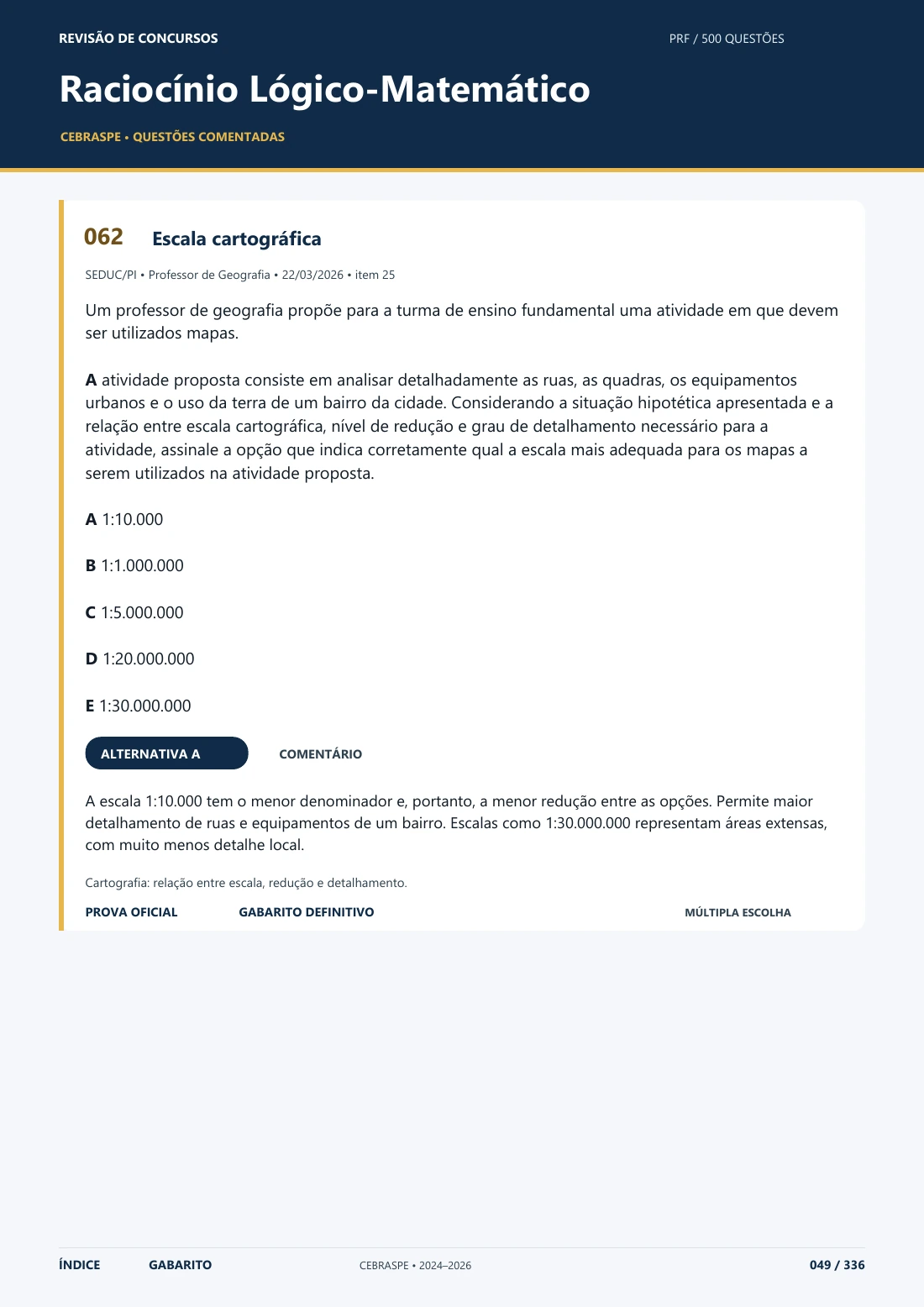 Raciocínio Lógico-Matemático — página 49