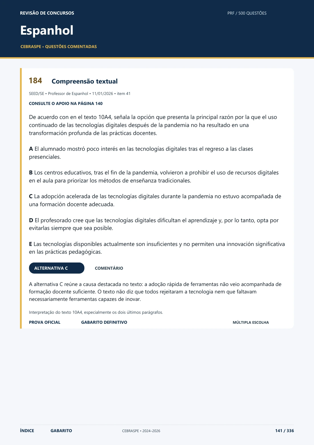Língua Espanhola — página 141